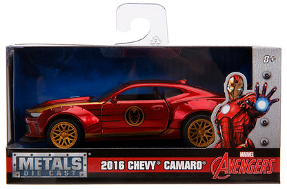 Jada Toys 30298 2016 Camaro SS, Iron Man, Marvel Avengers
