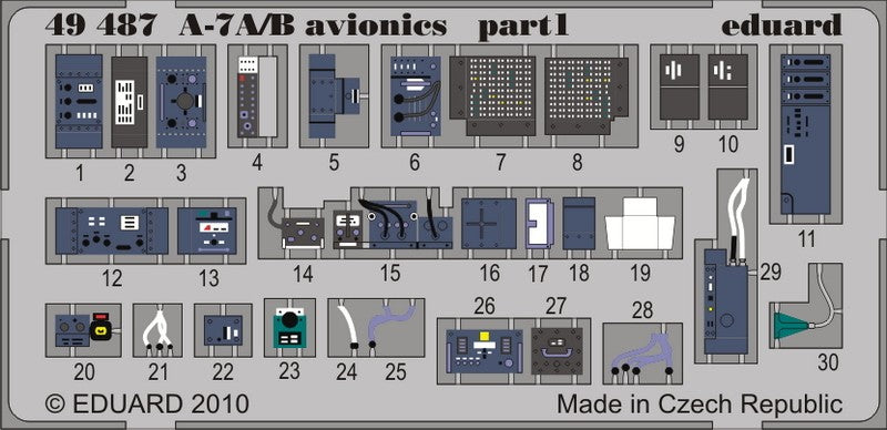 Eduard 49487 1/48 Aircraft- A7A/B Avionics for HBO (Painted)