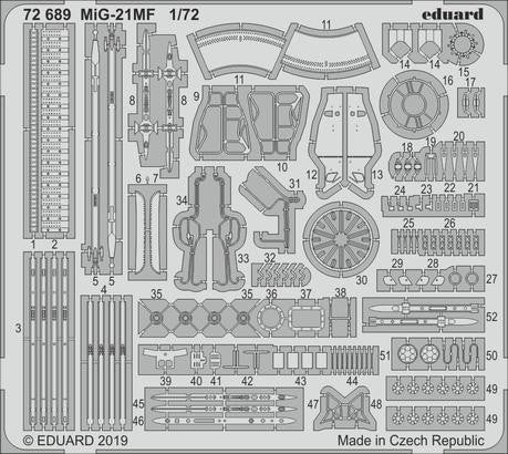 Eduard 72689 1/72 Aircraft- MiG21MF for EDU