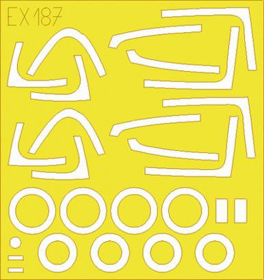 Eduard EX187 1/48 Mask F-18E for Hasegawa Canopy Mask Set
