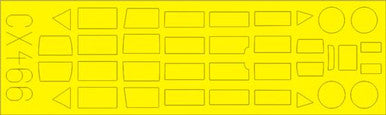 Eduard CX466 1/72 Mask B5N1 Kate for Airfix Canopy Mask Set