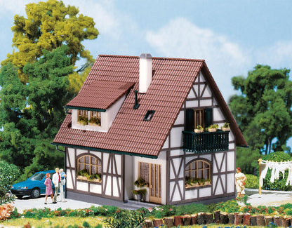 Faller 130257 HO Scale Half-Timbered One-Family House Kit