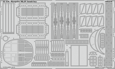 Eduard 32376 1/32 Mosquito Mk. IV Bomb Bay for HKM