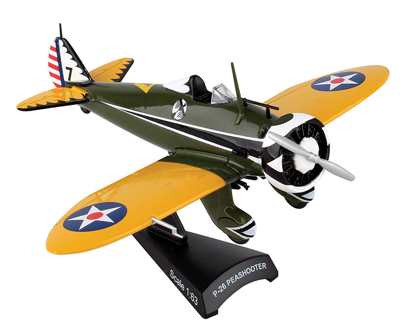 Daron PS5560-2 1/63 Boeing P-26 Peashooter Diecast Stamp