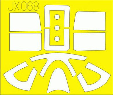 Eduard JX068 1/32 Masking Sheet for Trumpeter Canopy Mask Set