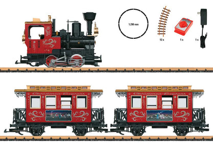 LGB 72308 G Scale Christmas Train Starter Set - Standard DC