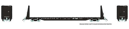 Rapido Trains 147002 HO Scale CP Rail Flatcar Blk 6-Pack