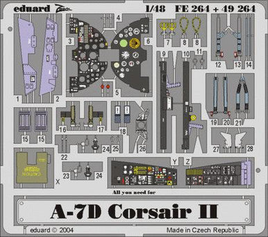 Eduard FE264 1/48 A-7D for Hasegawa Photo Etch Detail Set