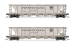 Broadway Limited 7252 N H32 Cvd Hopper Prr 2Pk A Gray