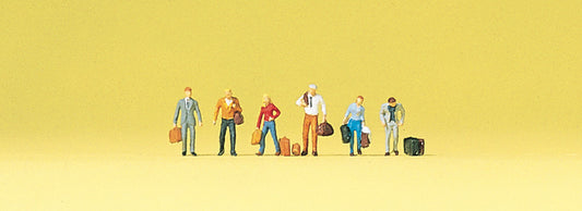 Preiser 88546 Z Scale Passengers Walking with Luggage Set