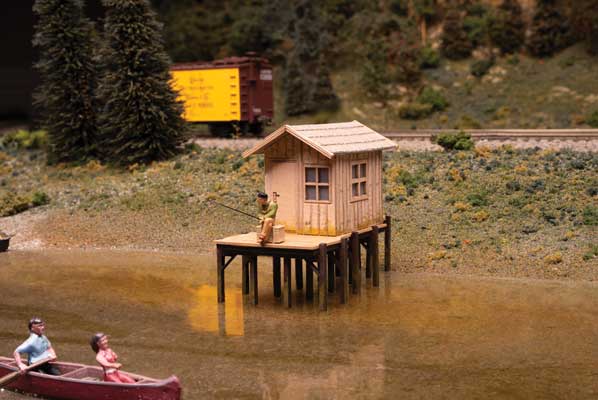 Walthers Scenemaster 4110 HO Scale Fisherman's Shanty -- Laser-Cut Wood Kit - 3-