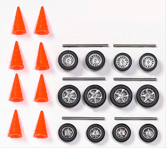 Busch 49956 HO Scale Motorsport Wheel & Traffic Cone Set