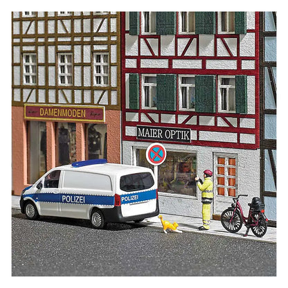 busch 79801 ho scale chief display master action set german police van fig