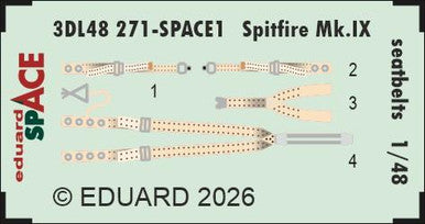 Eduard 3DL48271 1/48 Space Set Spitfire Mk.IX Seatbelts SPACE for