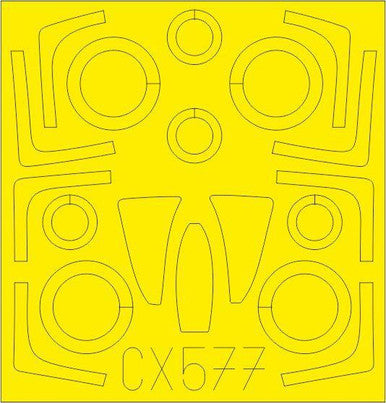 Eduard CX577 1/72 Paint Mask for GREAT WALL HOBBY F-14A Canopy Mask