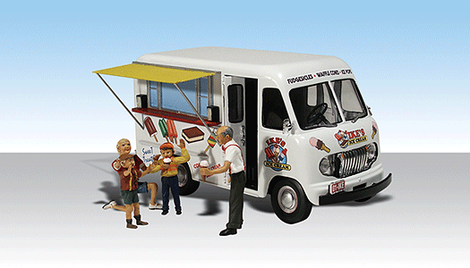 Woodland Scenics 5541 HO Scale AutoScenes Ike's Ice Cream Truck