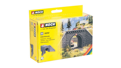 Noch 58292 HO Scale Cut-Stone Underpass w/ Wing Walls, 1-Sided