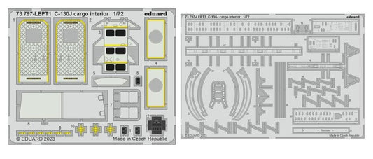 Eduard 73797 1/72 Aircraft- C130J Cargo Interior for ZVE (Painted)