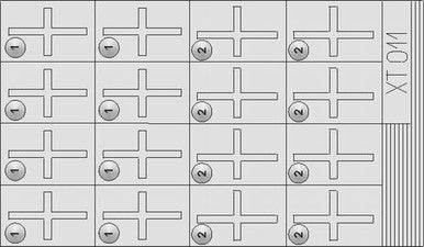 Eduard XT011 1/35 Mask Jerry Can Crosses