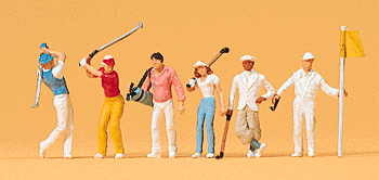 Preiser 10231 HO Scale Recreation & Sports Golfers