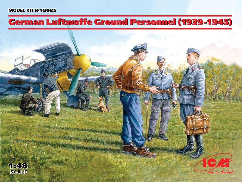 ICM Models 48085 1/48 German Luftwaffe Ground Personnel 1939-45 (7)