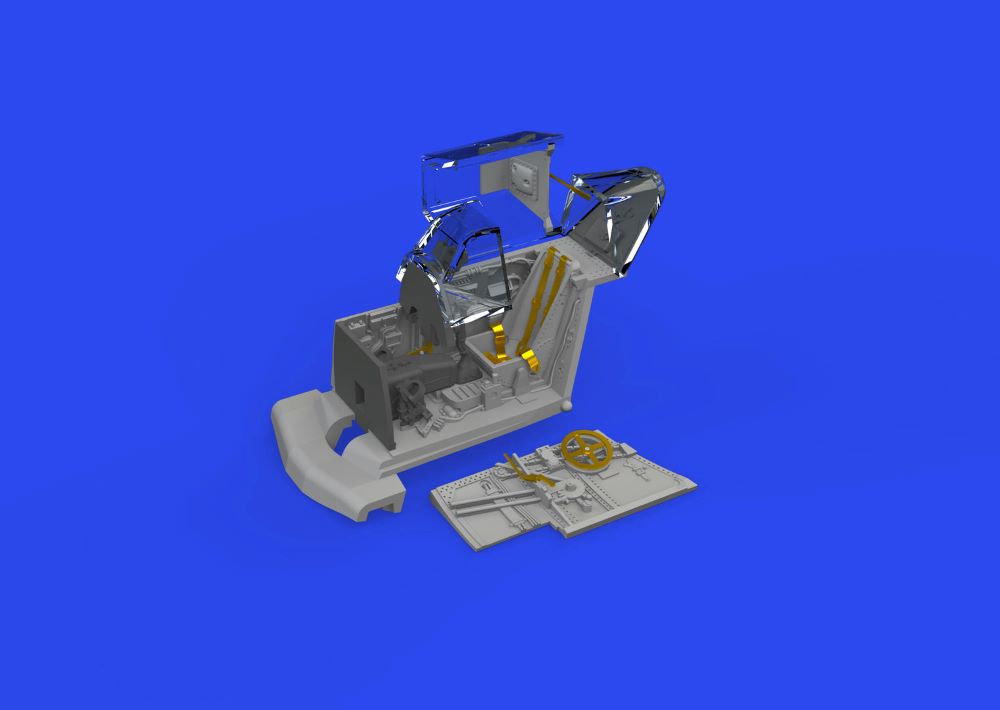 Eduard 672328 1/72 Aircraft- Bf109F Cockpit w/Early Seat for EDU (Photo-Etch & R