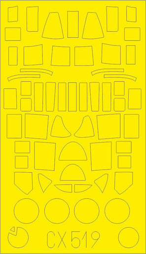 Eduard CX519 1/72 Mask P-61B for HBB Canopy Mask Set