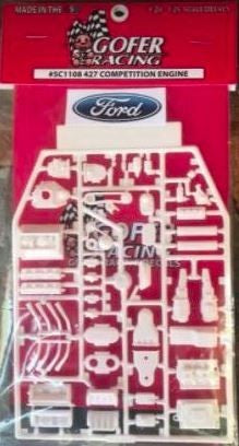 Gofer Racing 51108 1/24-1/25 Ford 427 Competition Engine Plastic Kit