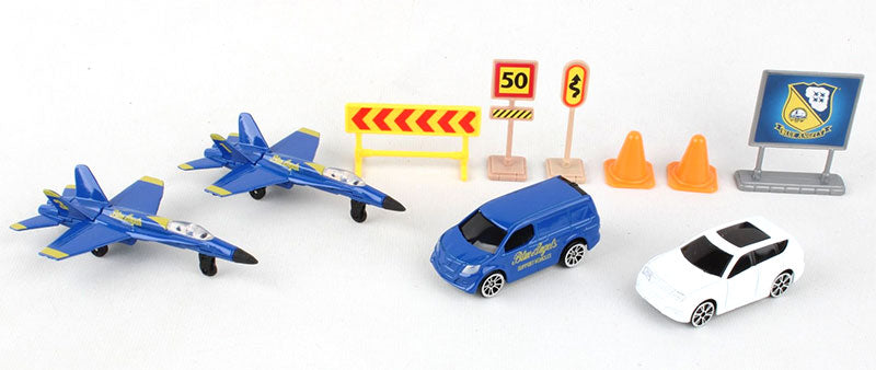 Daron RT6415 Blue Angels Playset w/ 2 F/A-18 Diecast Jets