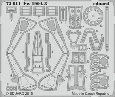 Eduard 72611 1/72 for EDU Photo Etch Detail Set