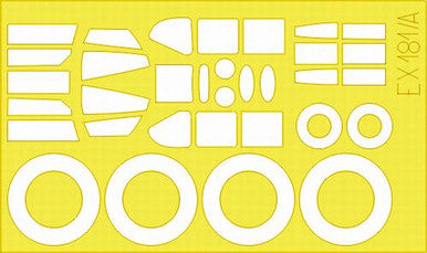 Eduard EX181 1/48 Mask A-20B for AMT/Italeri Canopy Mask Set