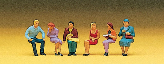 Preiser 10095 HO Scale Seated Persons Figure Set #1