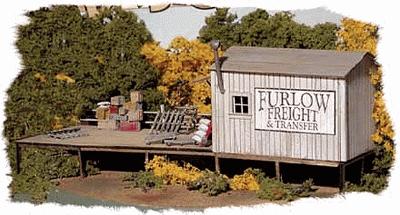 Bar Mills 712 HO Scale Furlow Freight & Transfer -- Laser-Cut Wood Kit