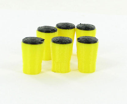 3D To Scale 50-107-Y 1/50 Crash Absorption Barrels, 6-Pack