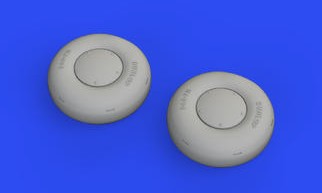 Eduard 632179 1/32 Aircraft- DH82A Tiger Moth Wheels for ICM (Mask, Decals & Res