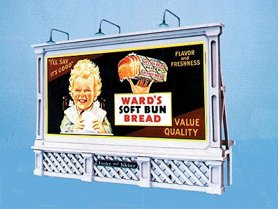 Blair Line 2430 HO City Beautiful Billboard Kit w/4 Different Signs