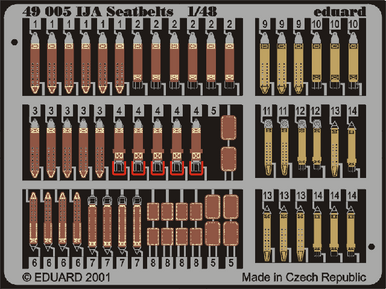 Eduard 49005 1/48 Seatbelts IJA (Pre-Painted)