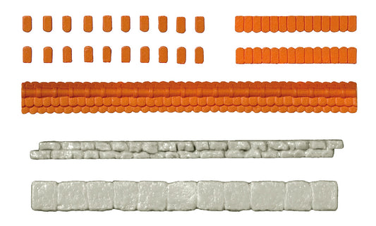 Preiser 18218 HO Scale Parapet Weathering Tiles Kit