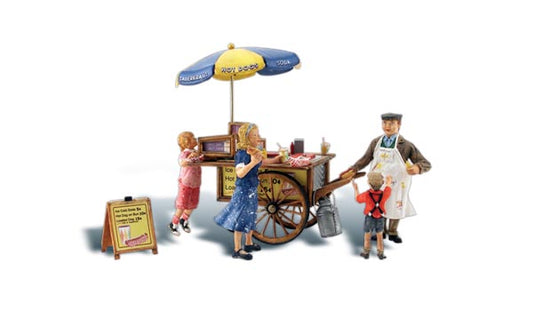 Woodland Scenics A1945 HO Scale Wally's Wiener Wagon