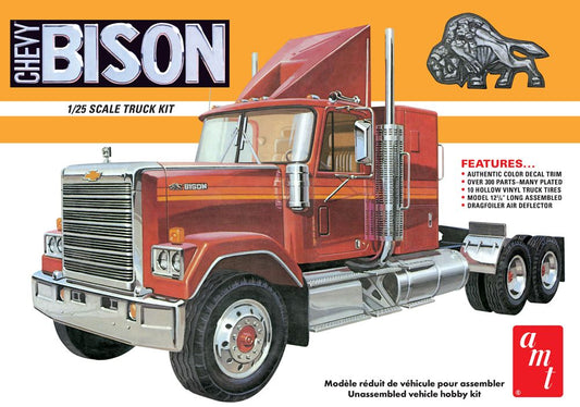 AMT Models 1390 1/25 Chevy Bison Conventional Tractor Cab