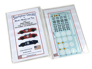 Starfighter Decals 2407 1/24 - Itallian Stallions Part 1 275P LeMans