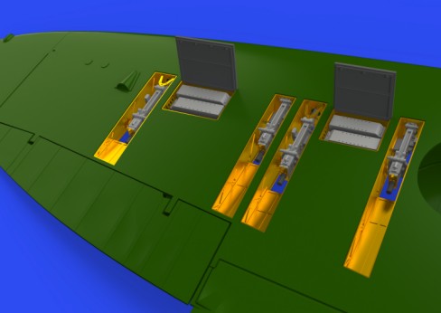 Eduard 648610 1/48 Aircraft- Spitfire Mk IIa Gun Bays for EDU (Photo-Etch & Resi