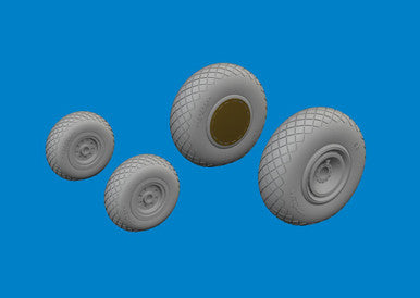 Eduard 672380 1/72 B-24H Wheels Brassin for AIRFIX