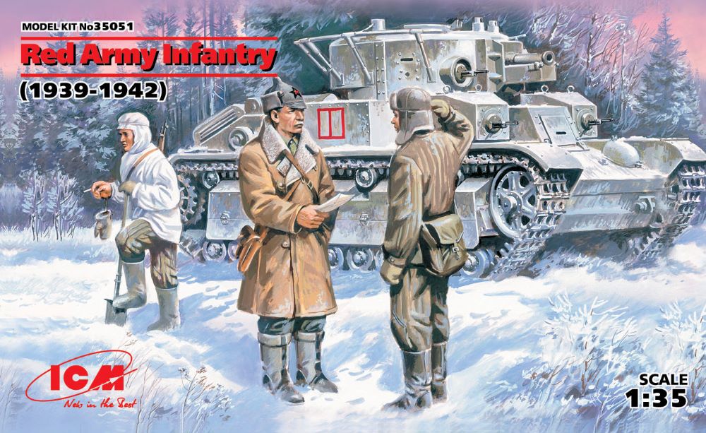 ICM Models 35051 1/35 Soviet Red Army Infantry 1939-1942 (3) (D)