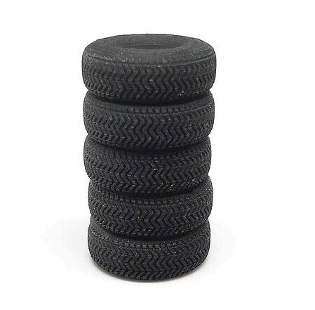 All Scale Miniatures 870972 HO Scale Tire Stacks -- Unpainted (5)