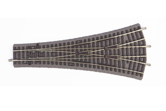 Piko 55425 HO Scale Roadbed 3-Way Switch W3 15° & 15°/R9