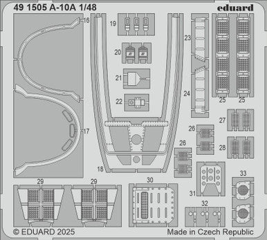 Eduard 491505 1/48 A-10A Photo Etched Set for GREAT WALL HOBBY Kit