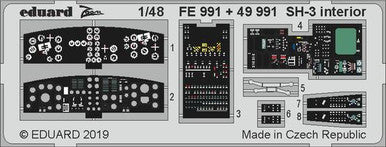 Eduard FE991 1/48 SH-3 Interior for Hasegawa