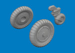 Eduard 672405 1/72 Bf 109G-6 Wheels Brassin for TAMIYA Kit