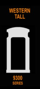 Hi-Tech Details 9300 HO Neutral Grey Western Tall Passenger Car Diaphragm Kit